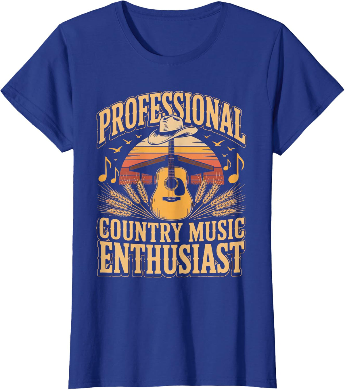 Professional Country Music T-Shirt - Royal Blue