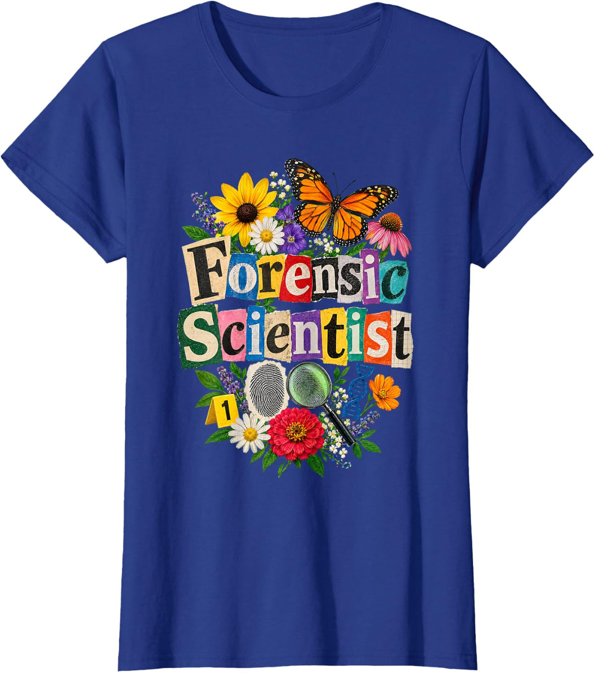 Forensic Scientist Botany Investigation T-Shirt - Royal Blue