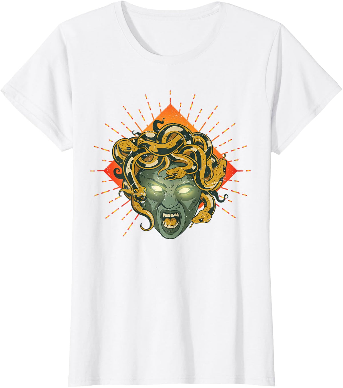 Medusa Art T-Shirt - White