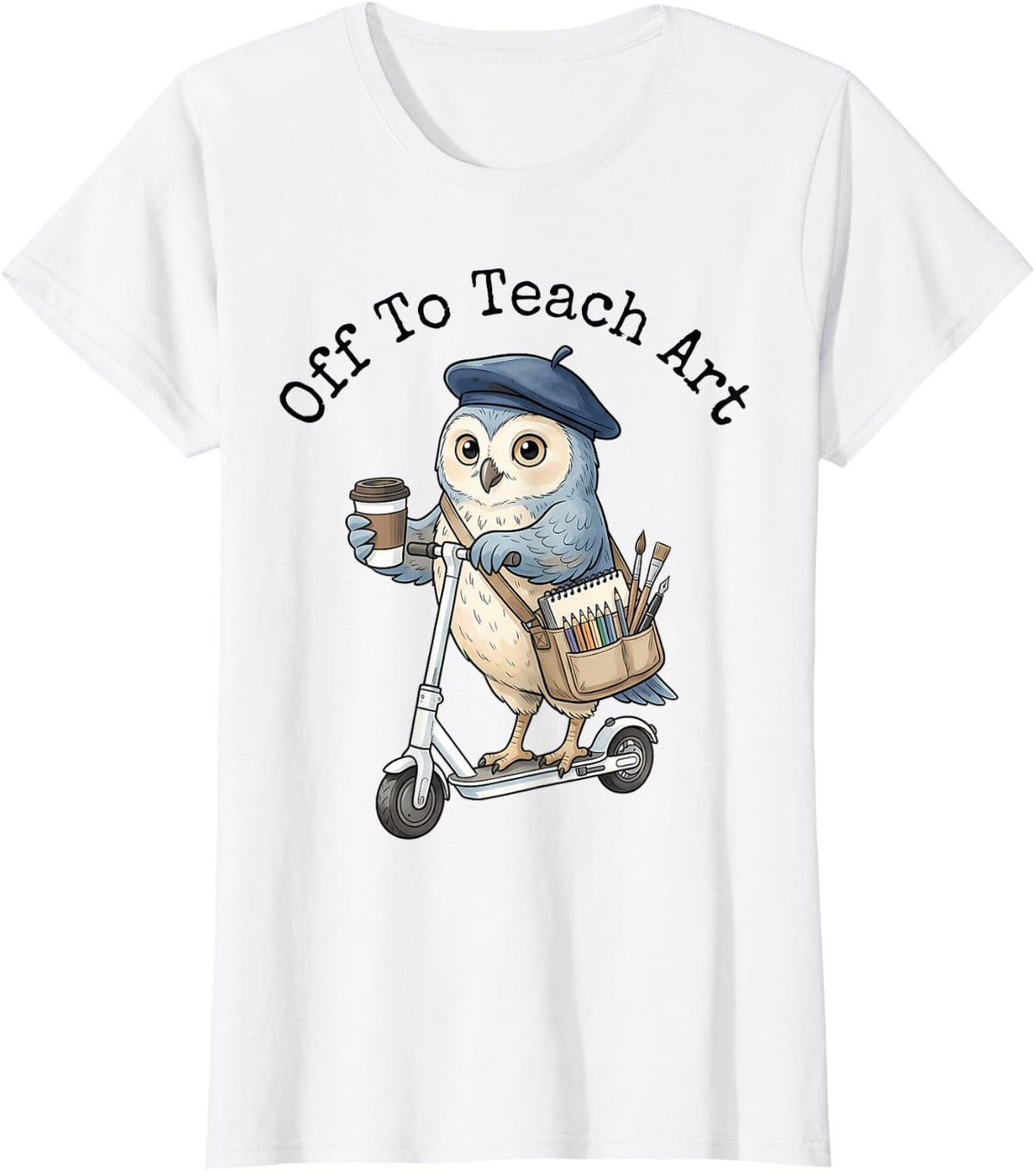Off to Teach Art Back to School Art Teacher T-Shirt - White