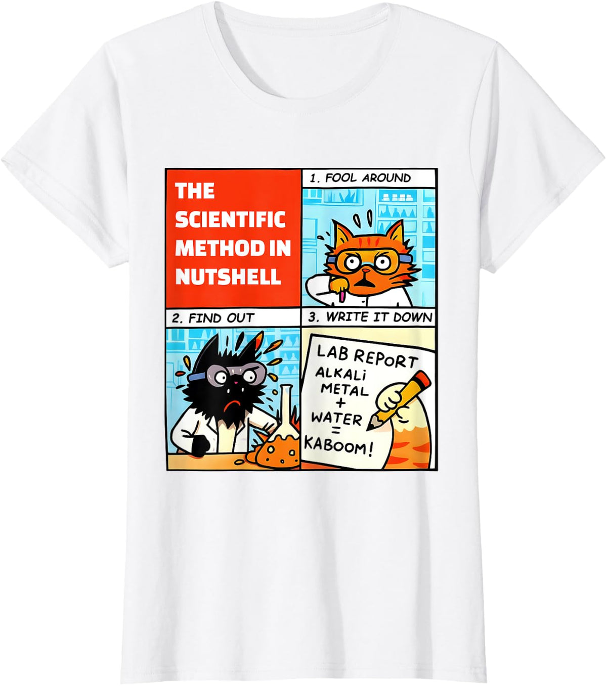 The Scientific Method Science Teacher Back To School Outfit T-Shirt - White