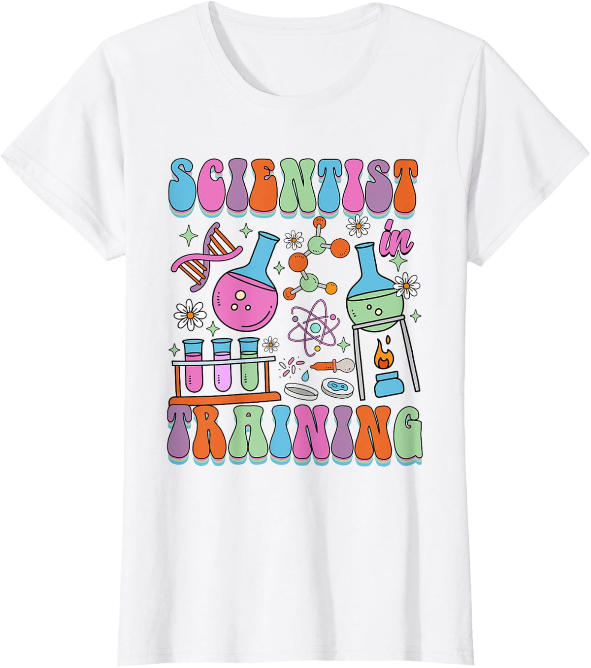 Scientist In Training Back To School Funny Science Lover T-Shirt - White