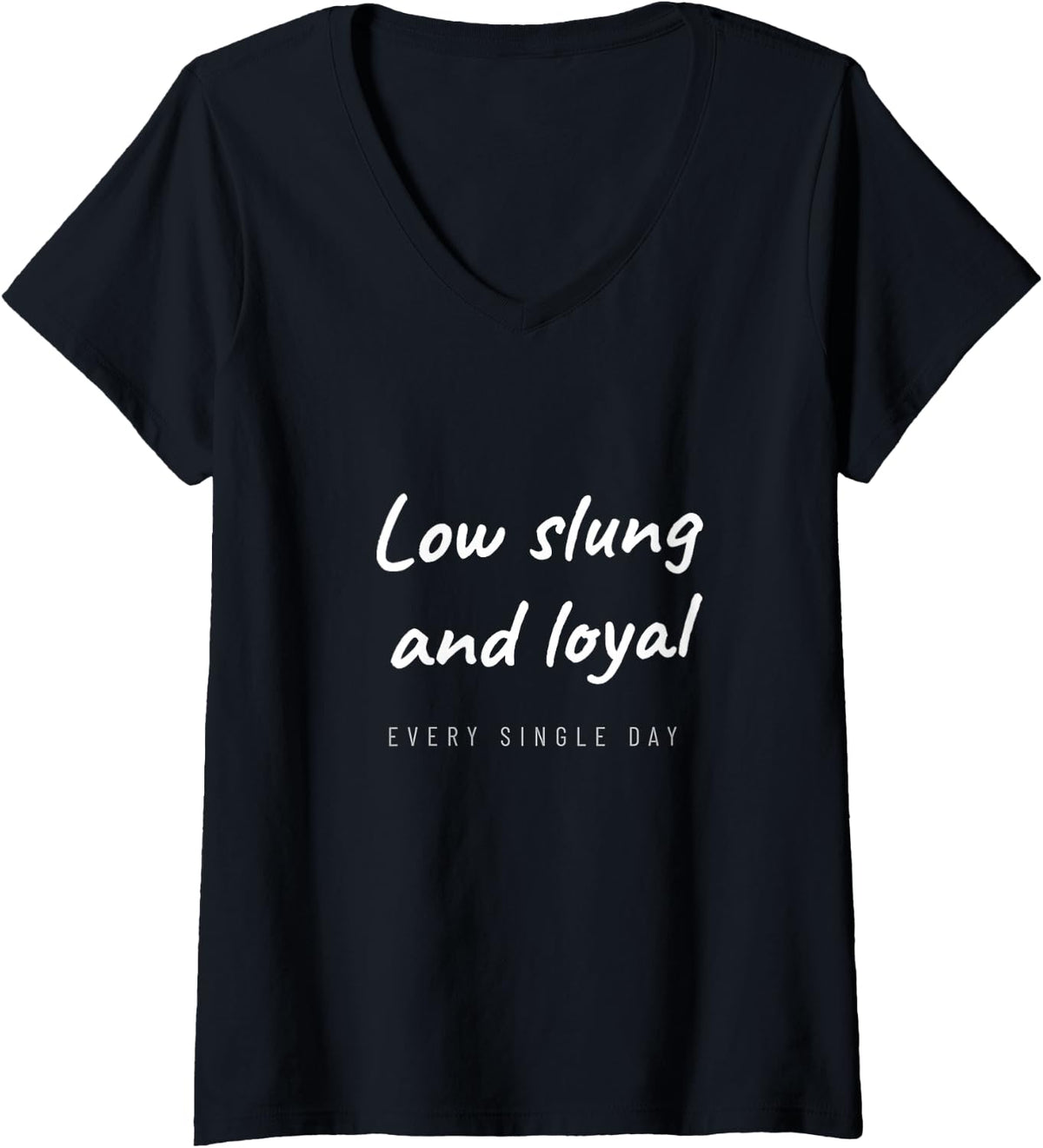 Women's Basset Hound Dog Ears Basset Mom Basset Dad Hound Dog V-Neck T-Shirt - Black