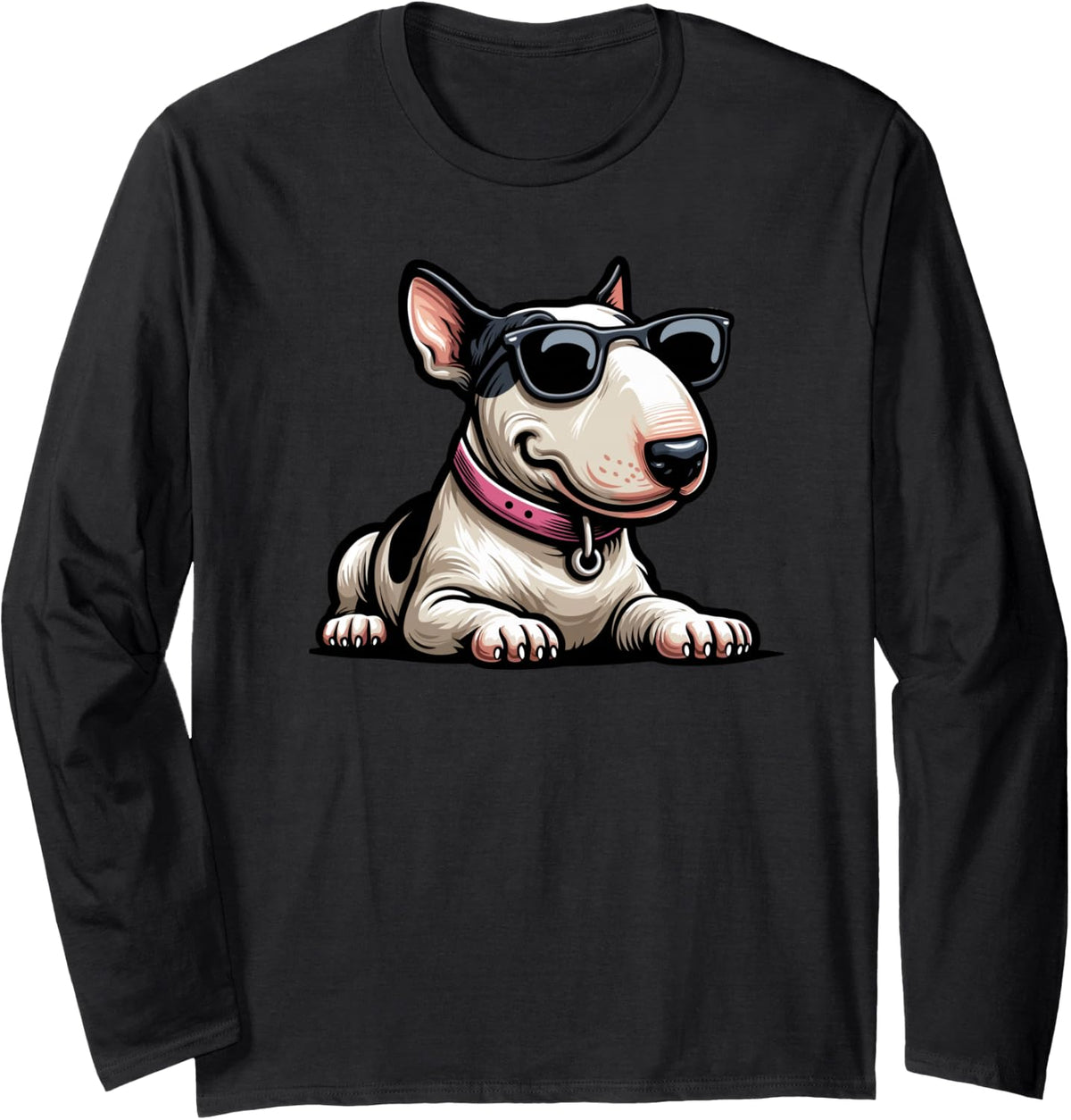Bull Terrier Miniature Bull Terrier Long Sleeve T-Shirt - Adult Unisex Black