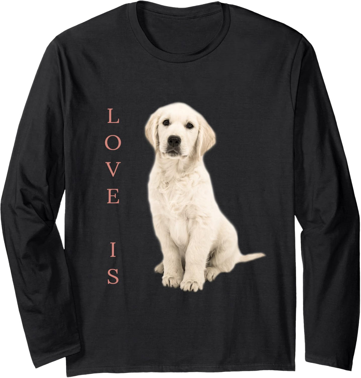 Labrador Retriever Shirt Women Men White Lab Mom Dad Dog Tee Long Sleeve T-Shirt - Adult Unisex Black