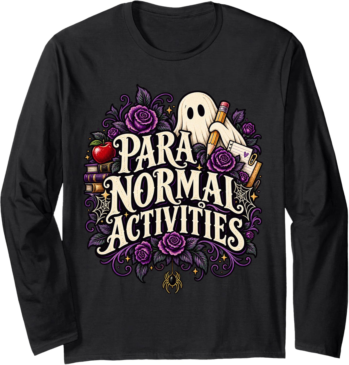 para Normal Activities Paraprofessional Teacher Long Sleeve T-Shirt - Adult Unisex Black
