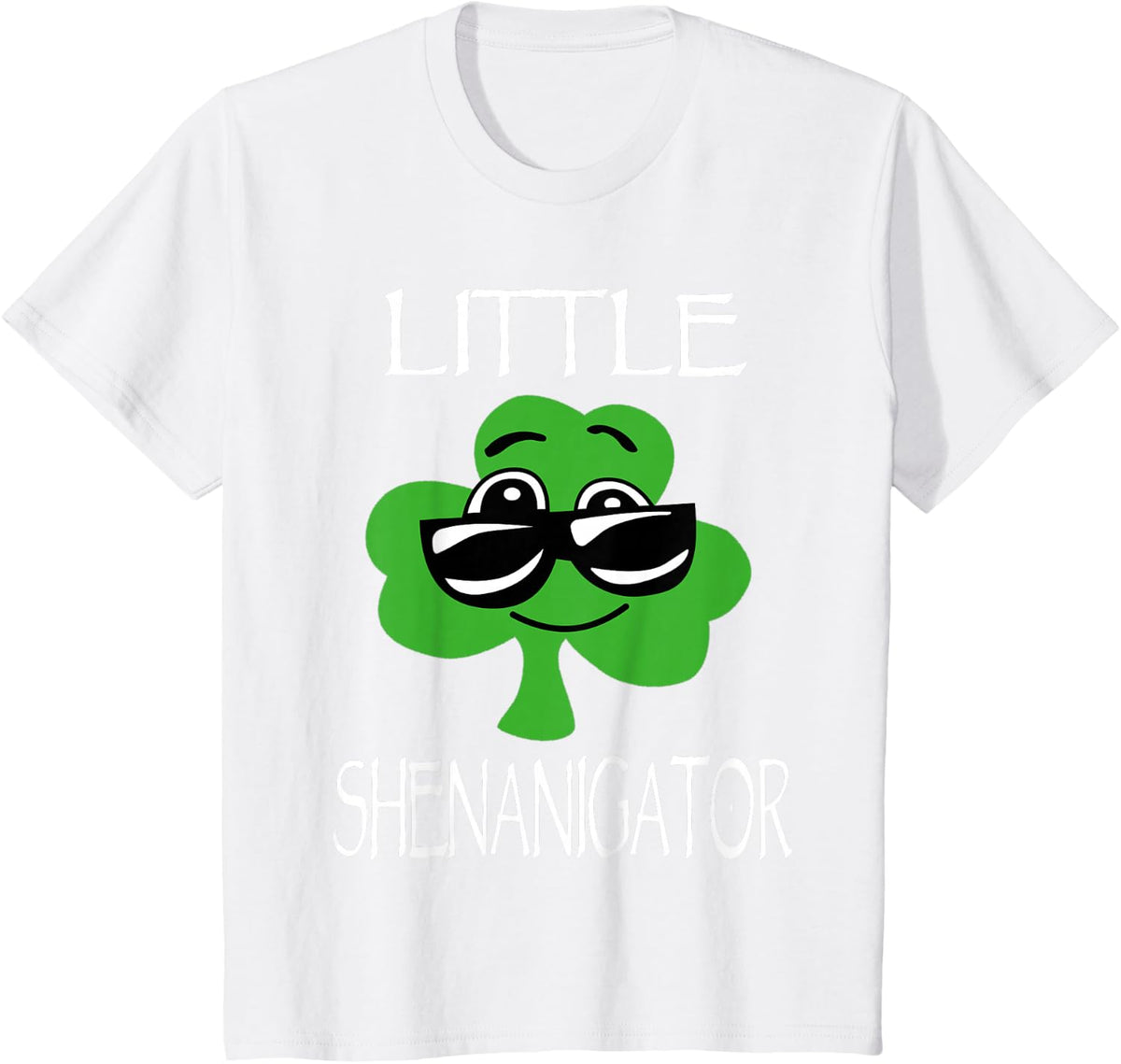Kids Shenanigator St Patricks Day Shenanigans Boys Girls T-Shirt - White