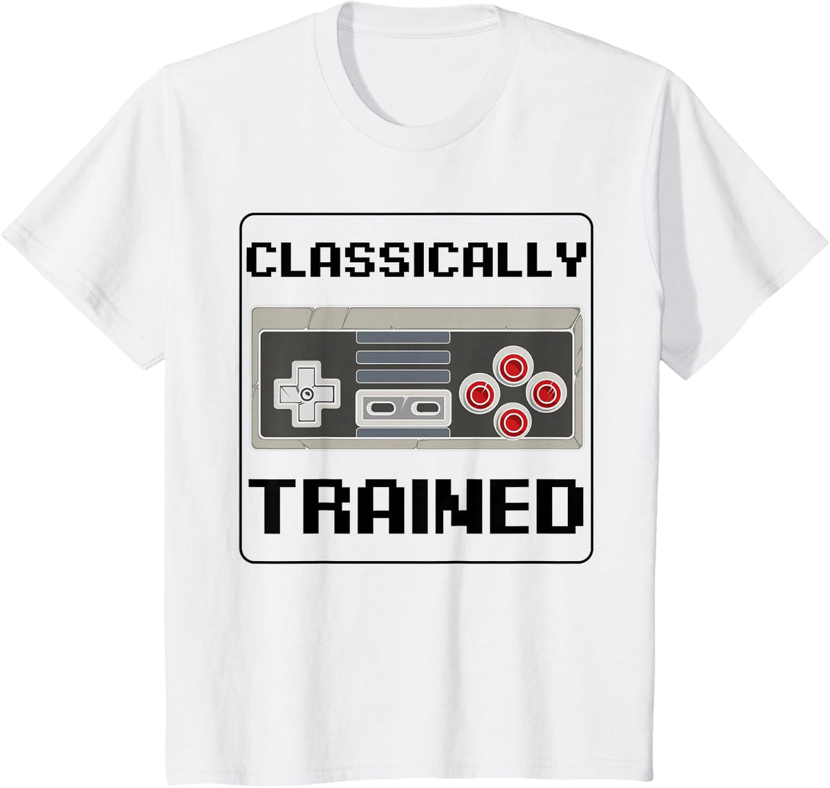Funny Classically Trained Gift Cute Retro Gamers Men Women T-Shirt - White