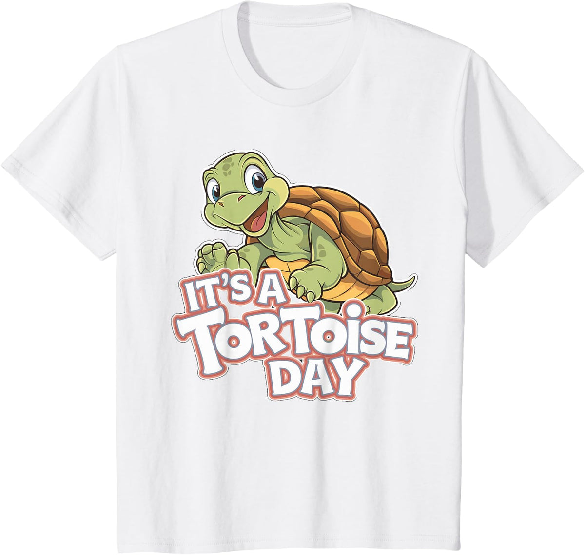 It's a Tortoise Day Design | Tortoise T-Shirt - White