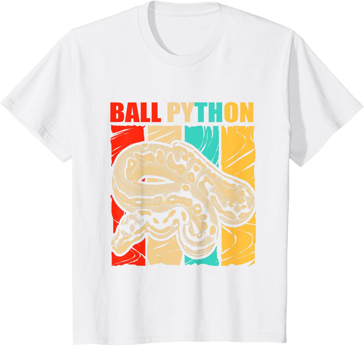 Retro Ball Python T-Shirt - White