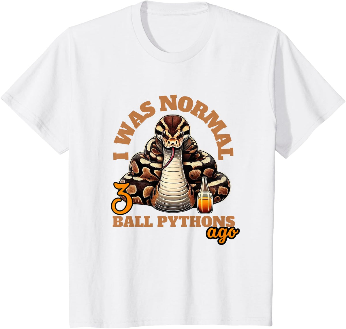 Ball Python Shirt Snake Reptile Herpetology Ball Python T-Shirt - White
