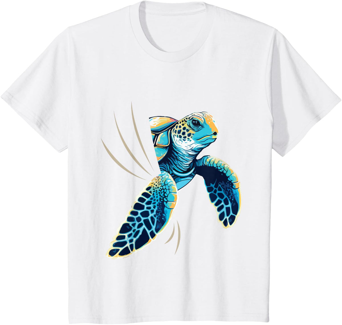 Sneaking Turtle - Zoologist Zookeeper Beach Ocean Sea Lover T-Shirt - White