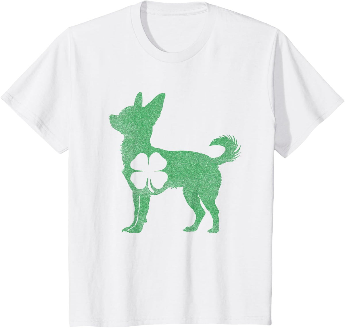 Chihuahua Dog -Shamrock St Patricks Day Saint Paddys Irish T-Shirt - White