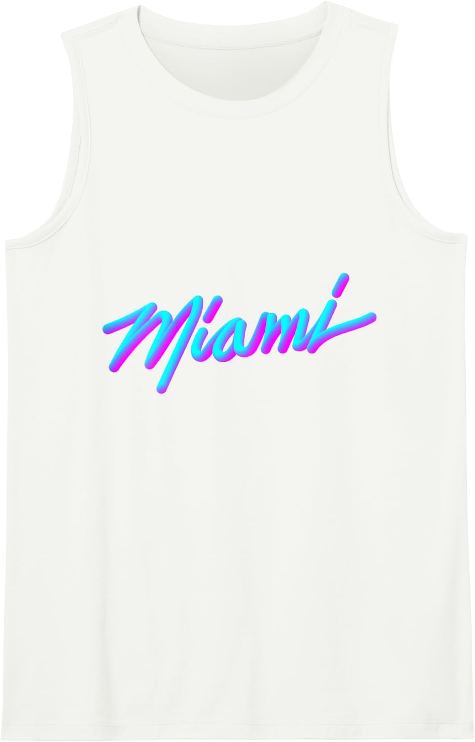 Miami - Vaperwave Synthwave 80s Style Retro Design Tank Top - White