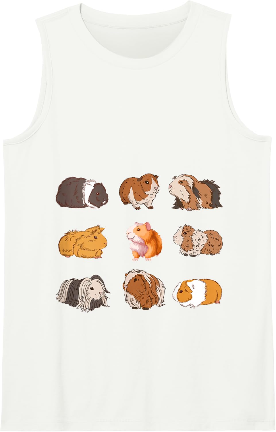 Rodent Pet Guinea Pig Tank Top - White