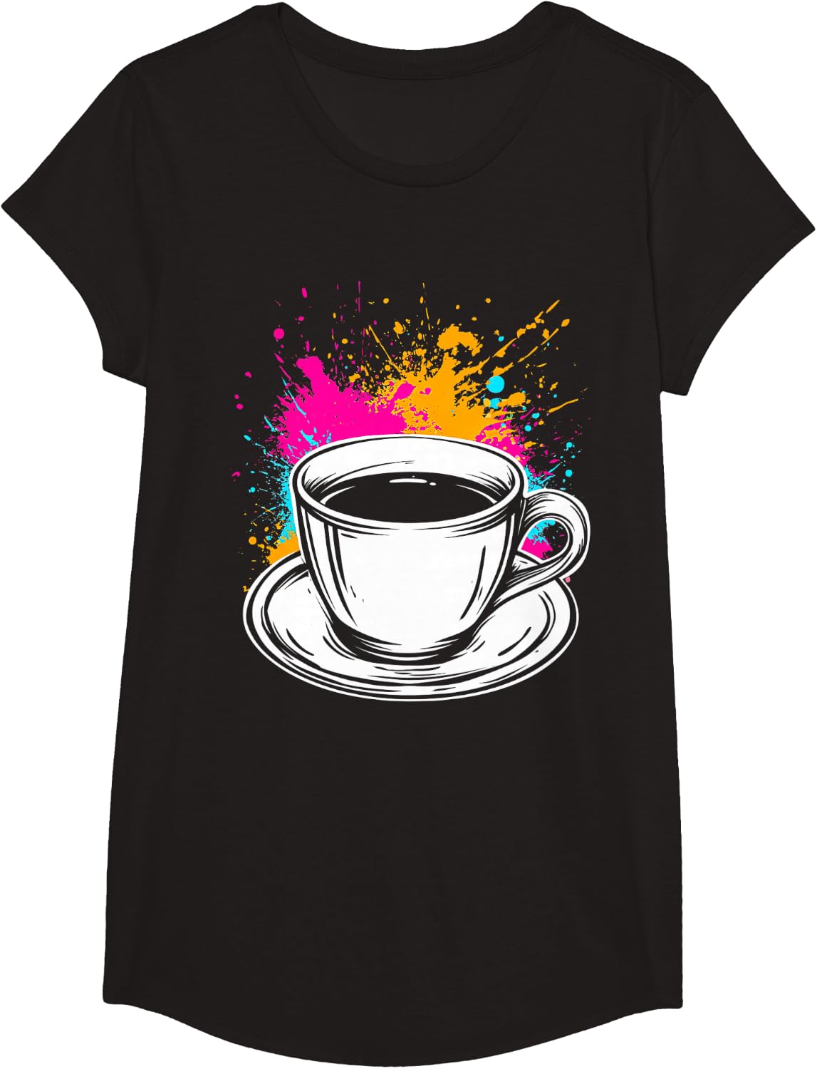 Coffee Lover T-Shirt - Girls Black
