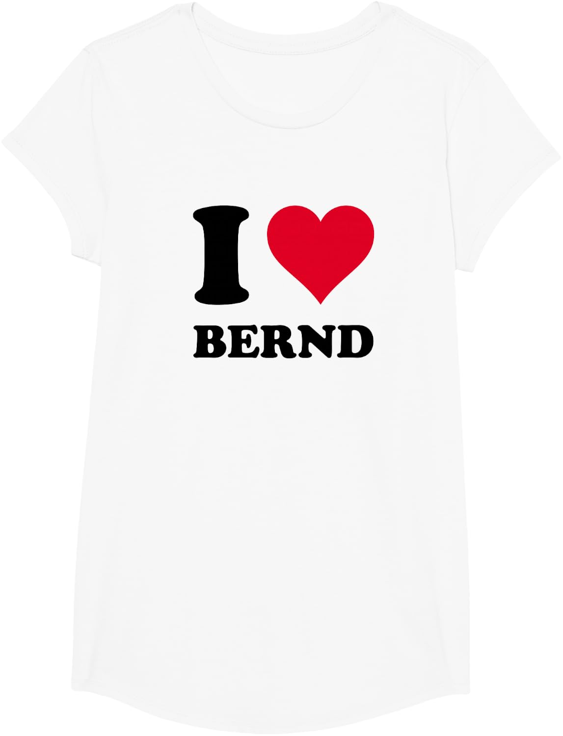 I Love Bernd T-Shirt - Girls White