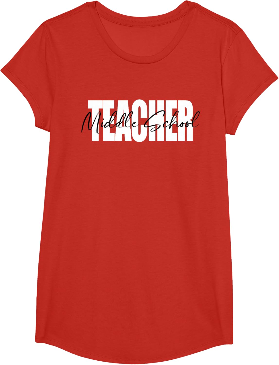 Middle School Teacher Back To School For Men and Women T-Shirt - Girls Red