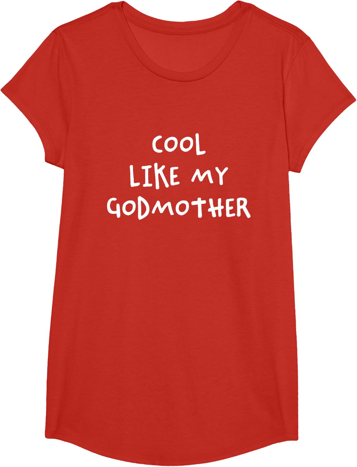 Cool Like My Godmother T-Shirt for Godson or Goddaughter Tees - Girls Red