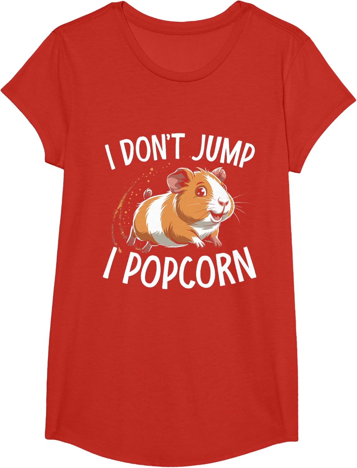 Guinea Pigs Lover Design for Guinea Pig Graphic Pet T-Shirt - Girls Red