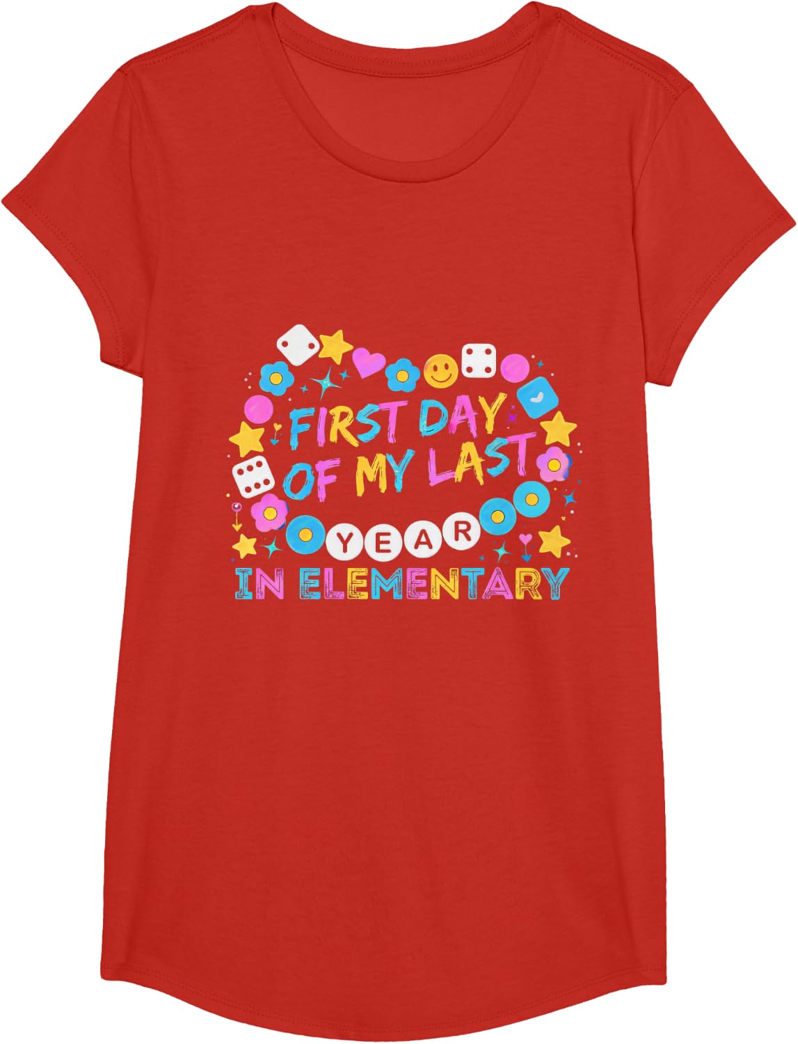 Back to School T-Shirt - Girls Red