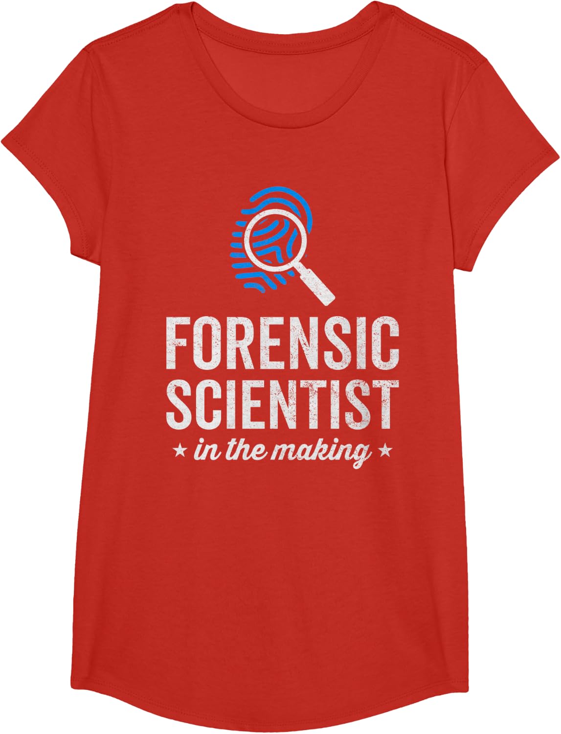 Forensic Scientist in the Making Forensic Science Student T-Shirt - Girls Red