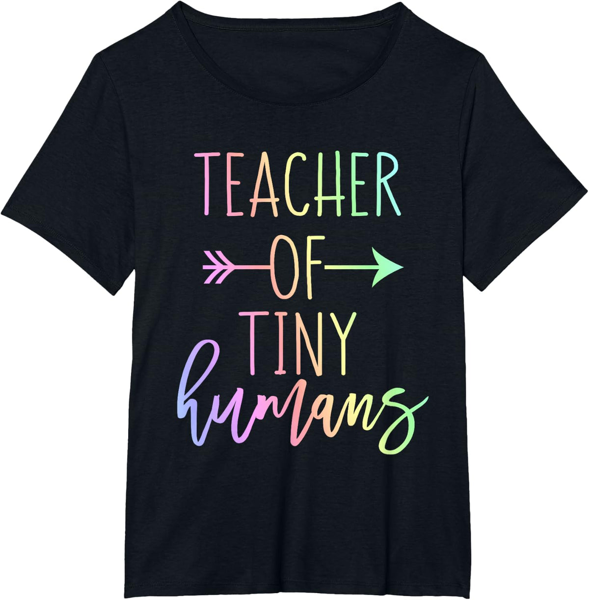 Funny Kindergarten PreK Toddler Teacher of Tiny Humans T-Shirt - Black