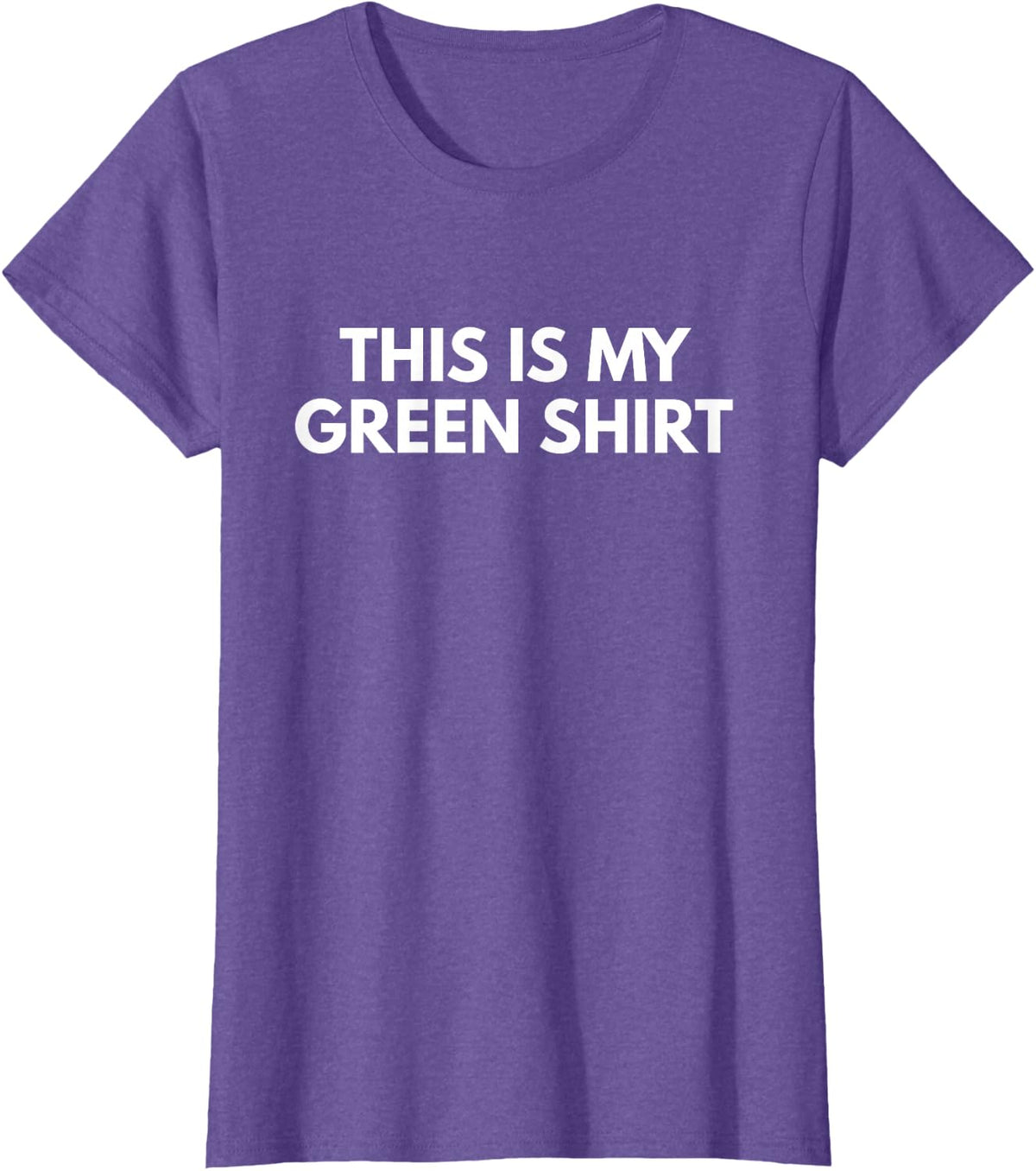 This Is My Green Shirt - Saint Patrick's Day Shirts T-Shirt - Purple Heather