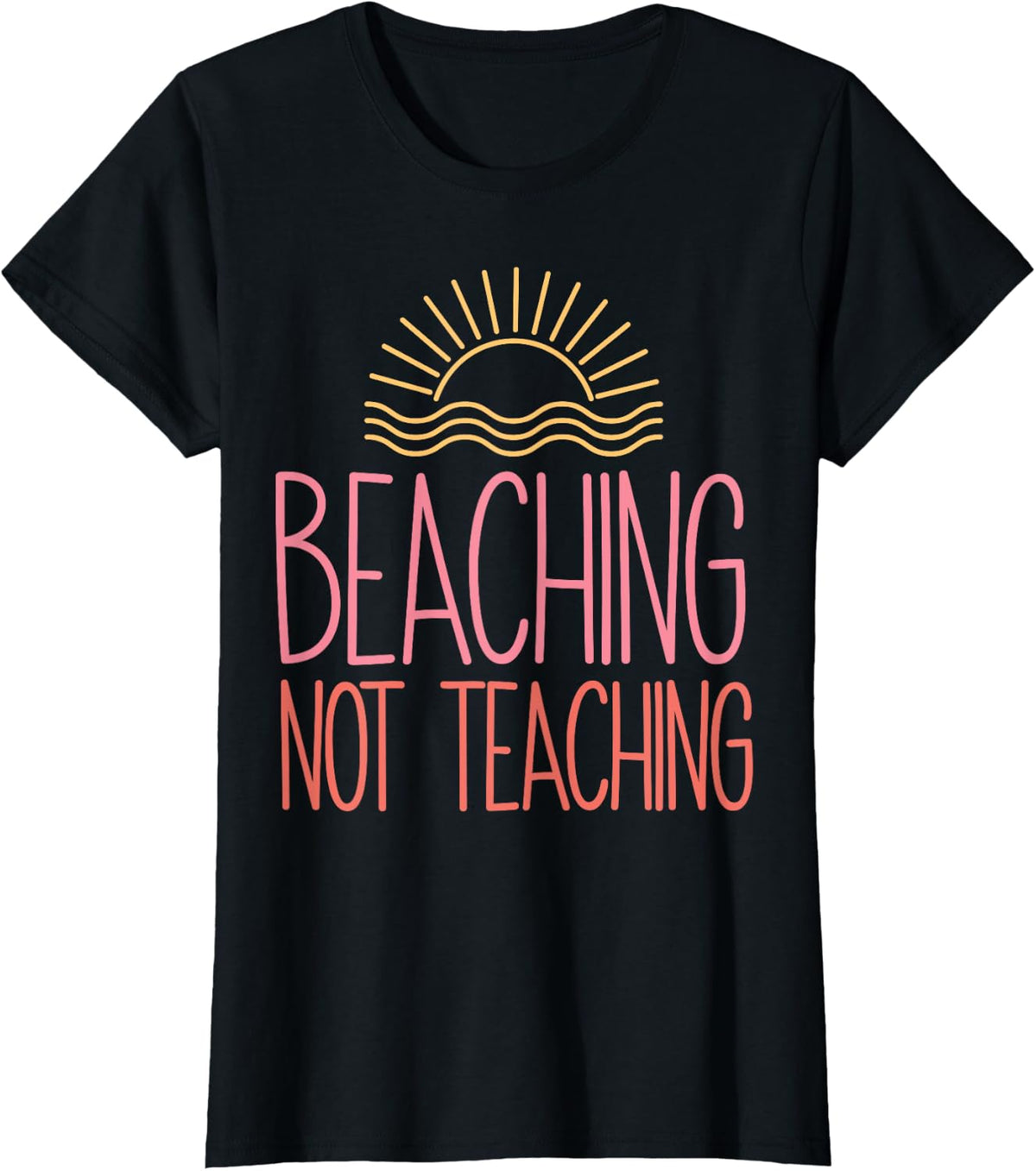 Beaching Not Teaching School's Out For Summer Costume T-Shirt - Black