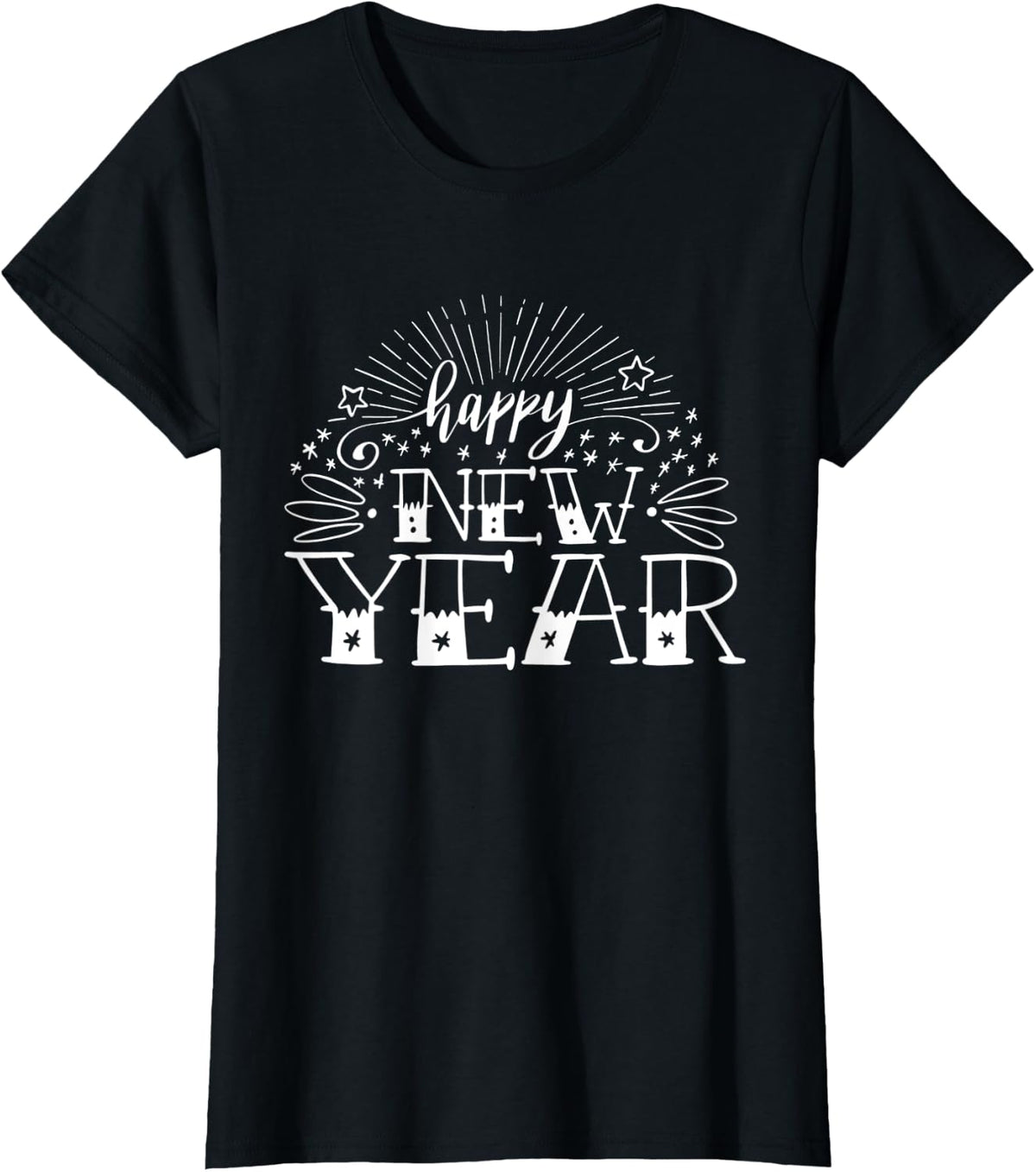 Happy New Year New Years Eve T-Shirt - Black