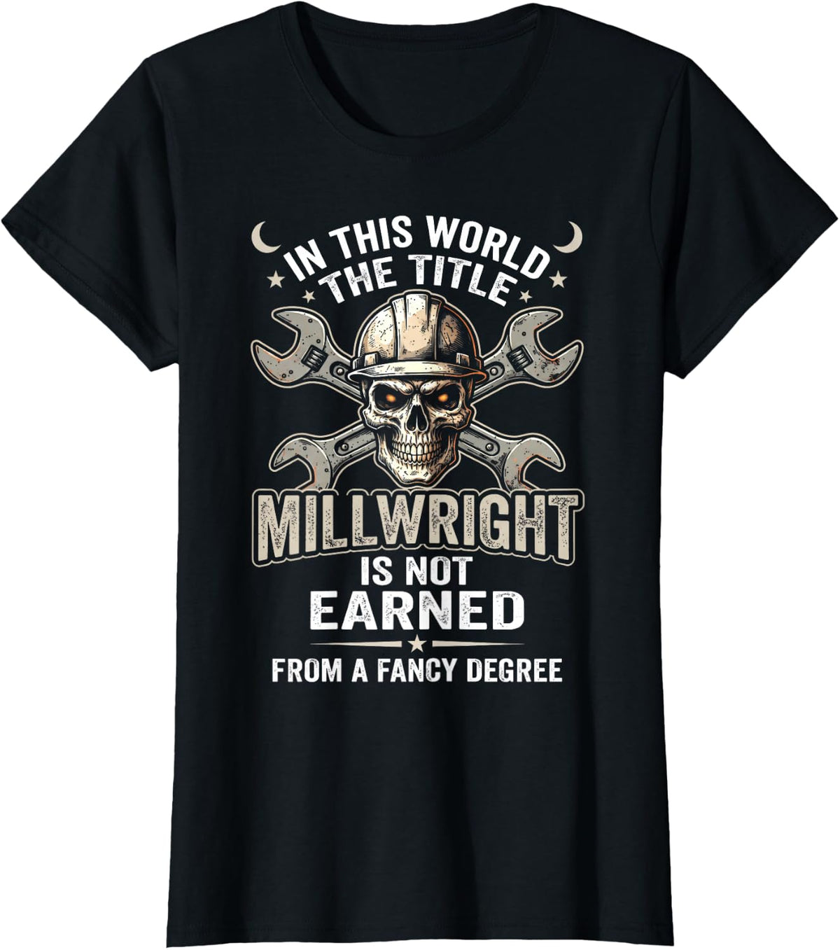 The Title Industrial Worker Machinery Millwright T-Shirt - Black