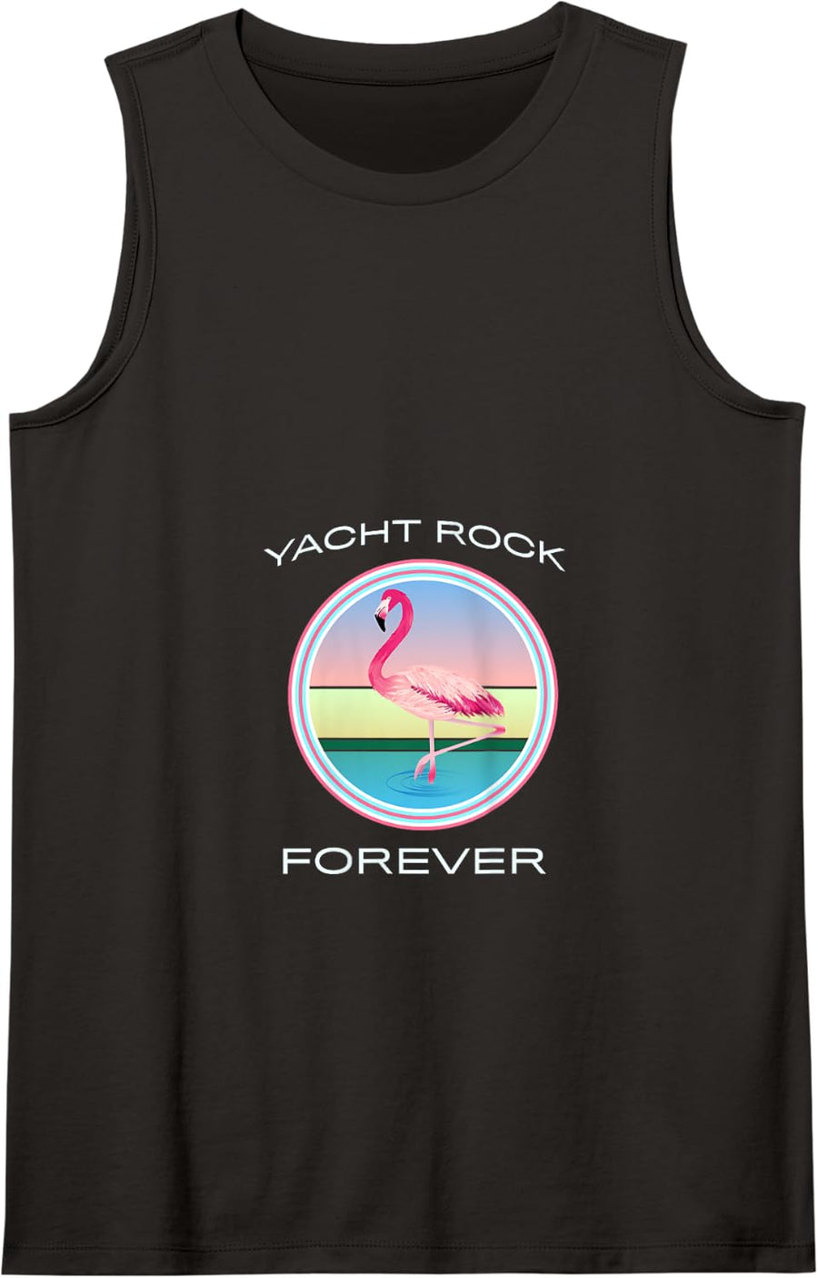 Yacht Rock Forever 80s Retro Tank Top - Black