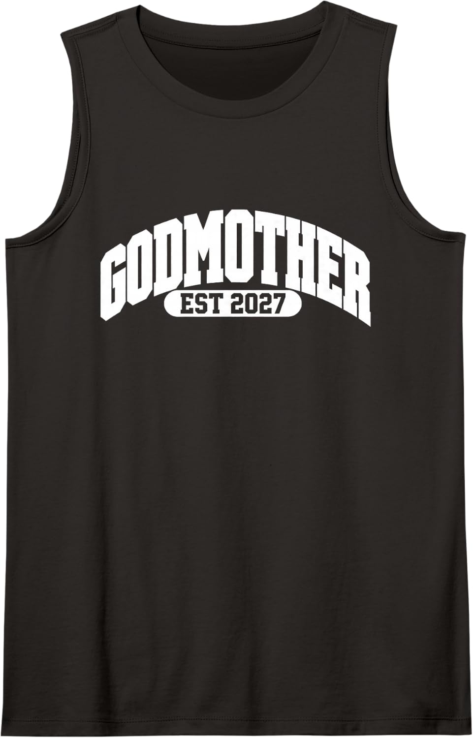 Godmother Est 2027 Sleeveless Tank Top - Black