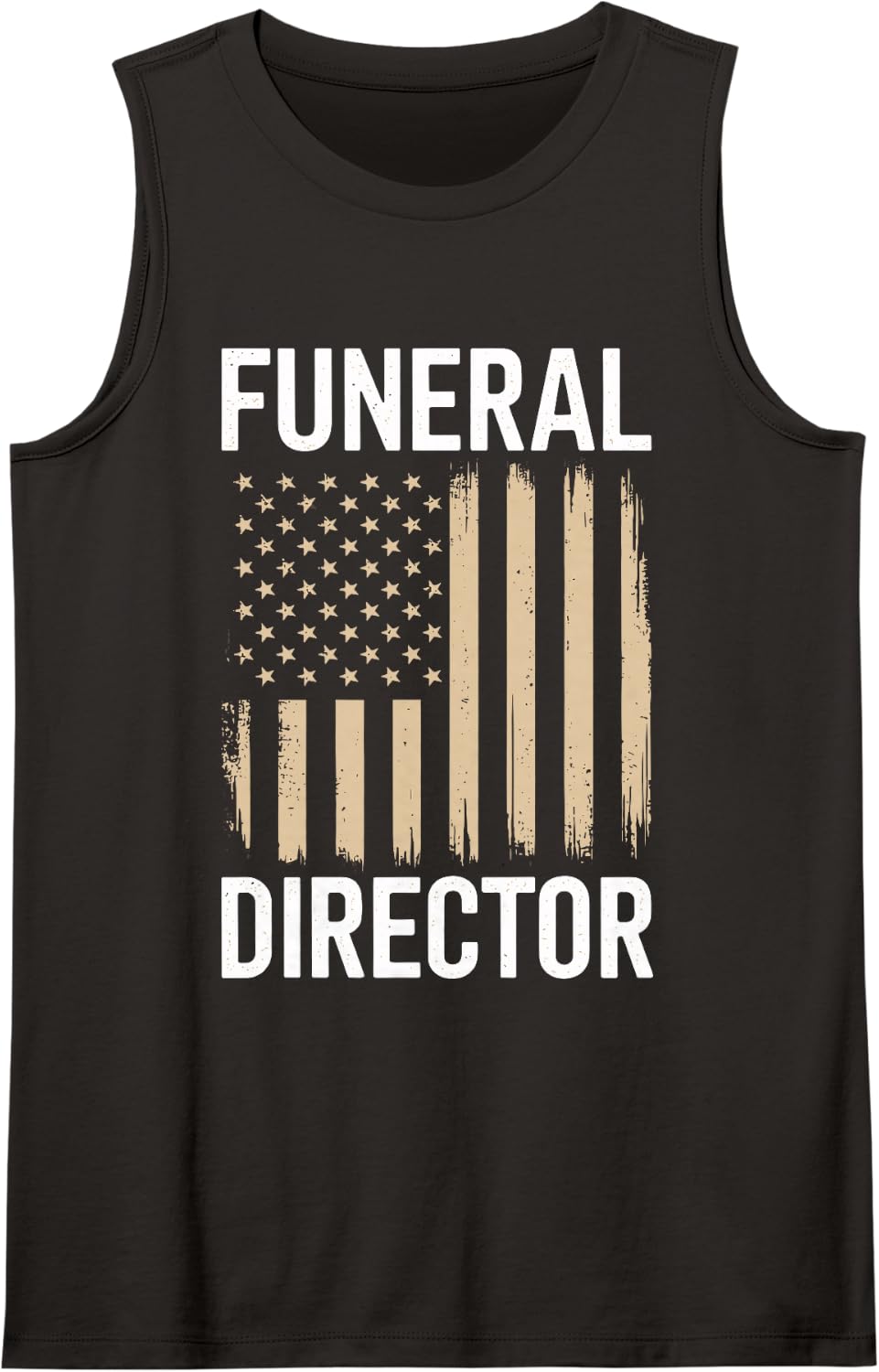 Vintage Sleeveless Tank Top - Black