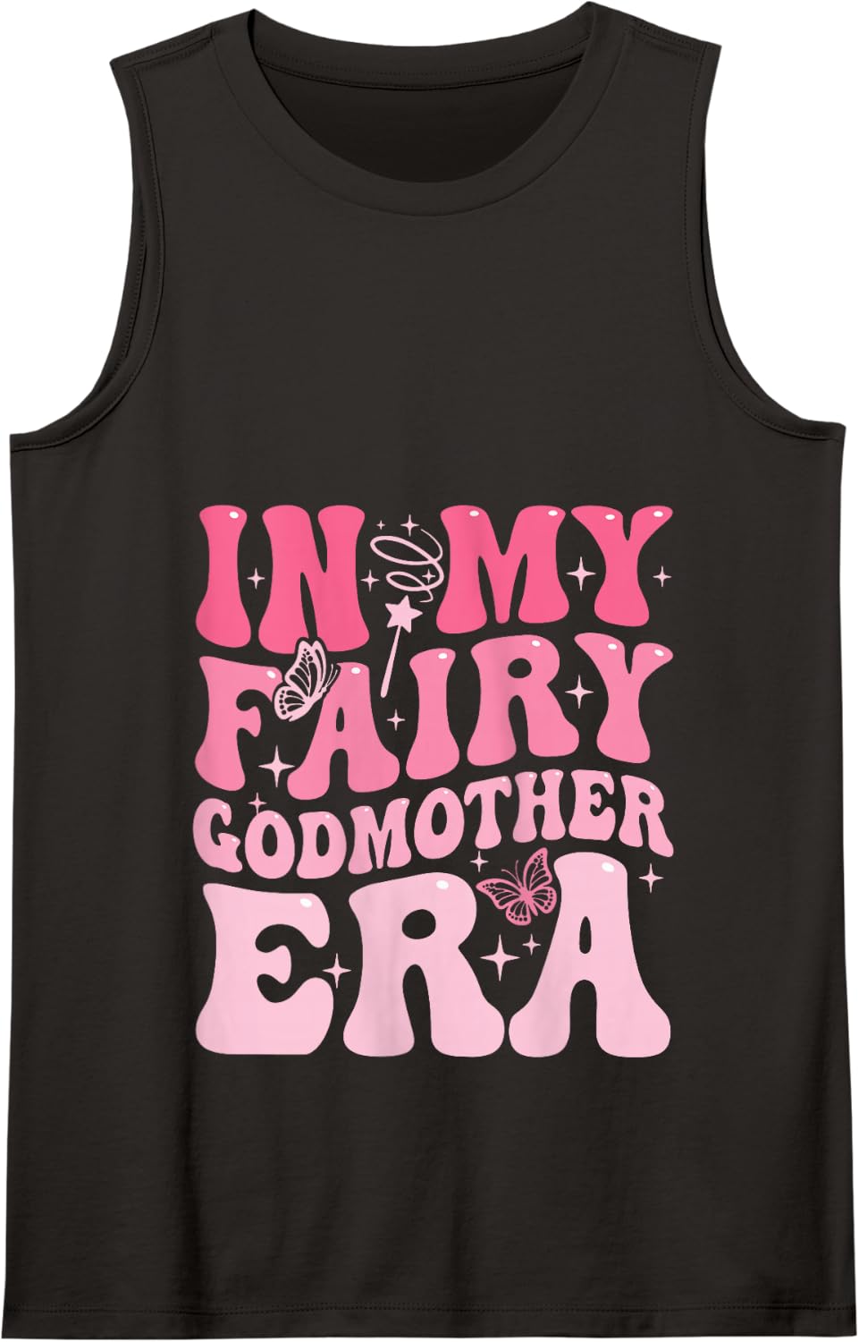 In My Fairy Godmother Era Best Godmother Mother's Day Tank Top - Black
