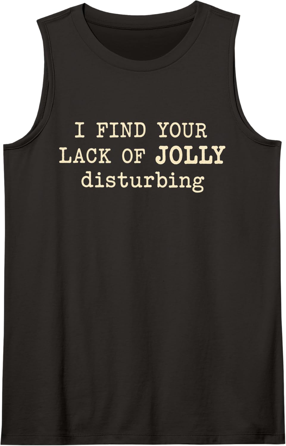 Funny Christmas Sarcasm for Holiday Office Parties Sleeveless Tank Top - Black