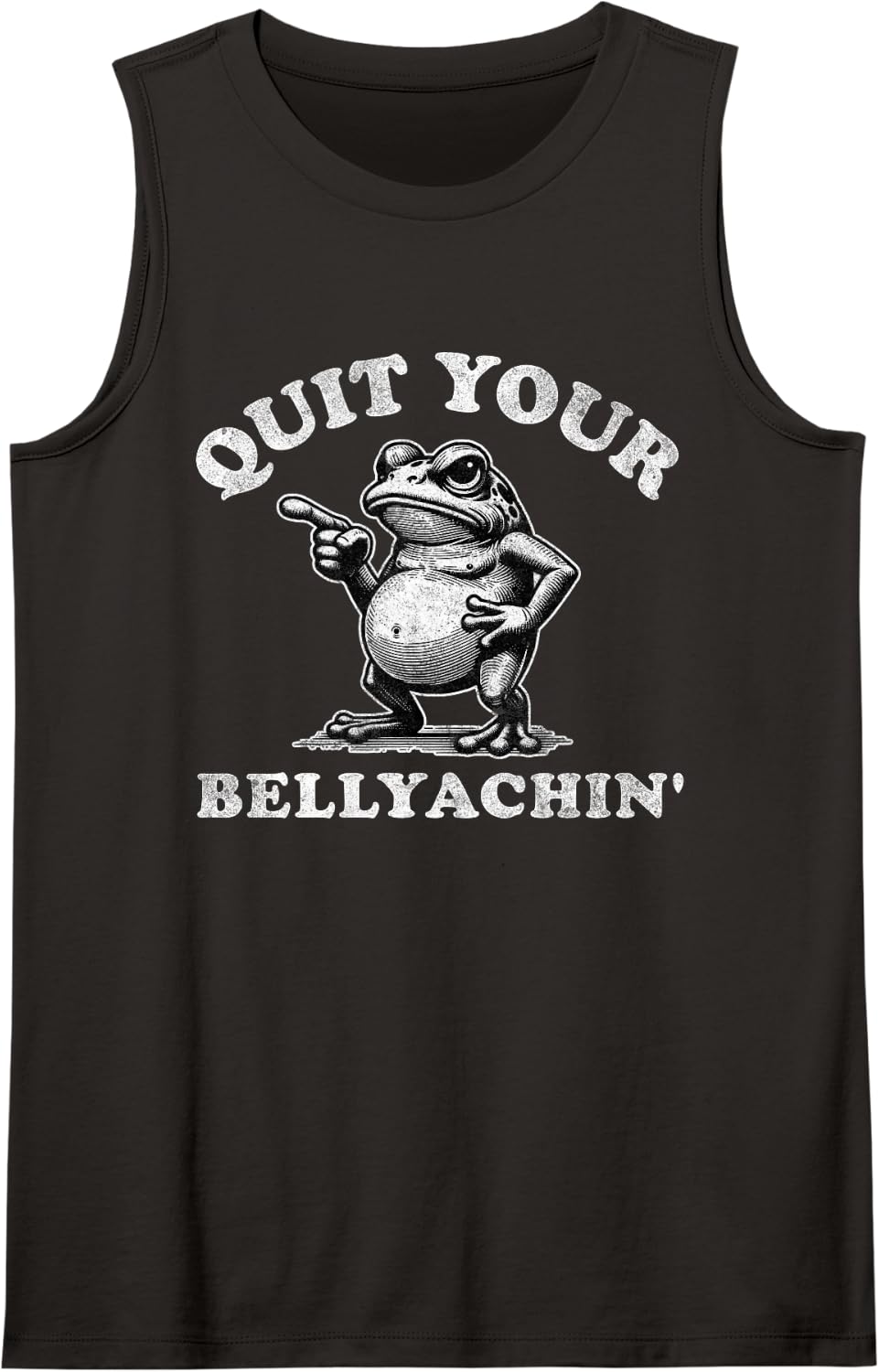 Funny Frog Design for Teachers Middle School High School Sleeveless Tank Top - Black