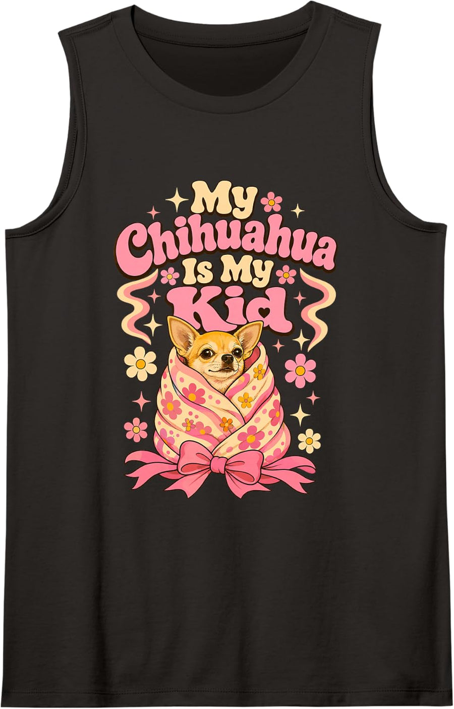 Chihuahua Mama Tank Top - Black