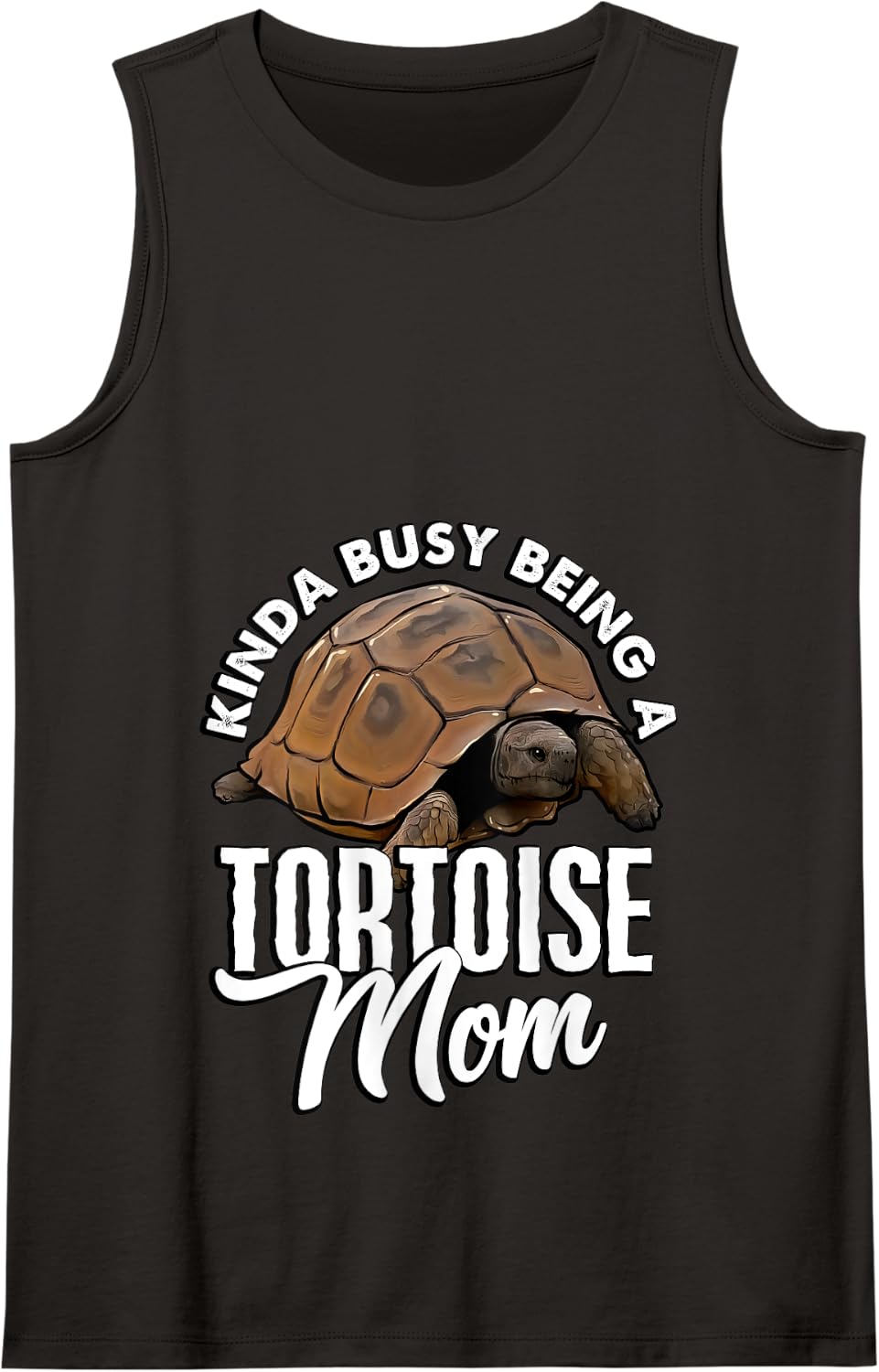 Tortoise Mom Tank Top - Black