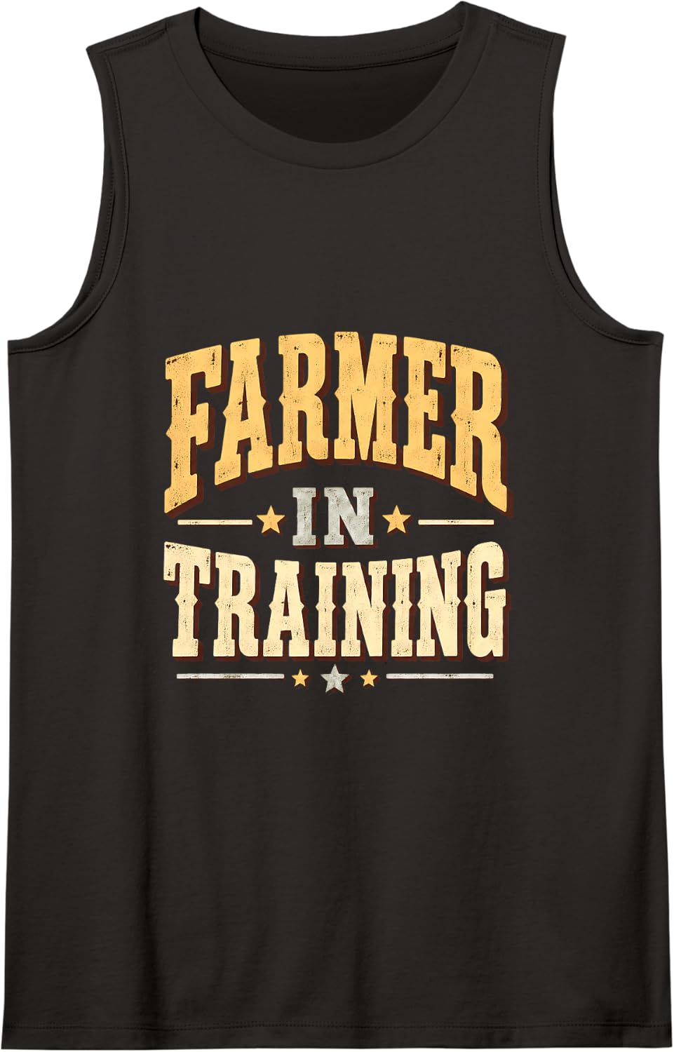 Farmer in Training Farming Farm Animal Farmer Gift Country Sleeveless Tank Top - Black