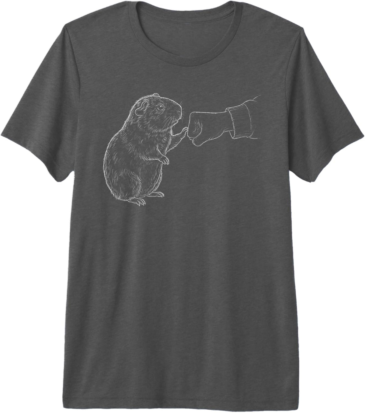 Guinea Pig Fist Bump Guinea Pig Owner Men Women Premium Tri-Blend T-Shirt - Grey