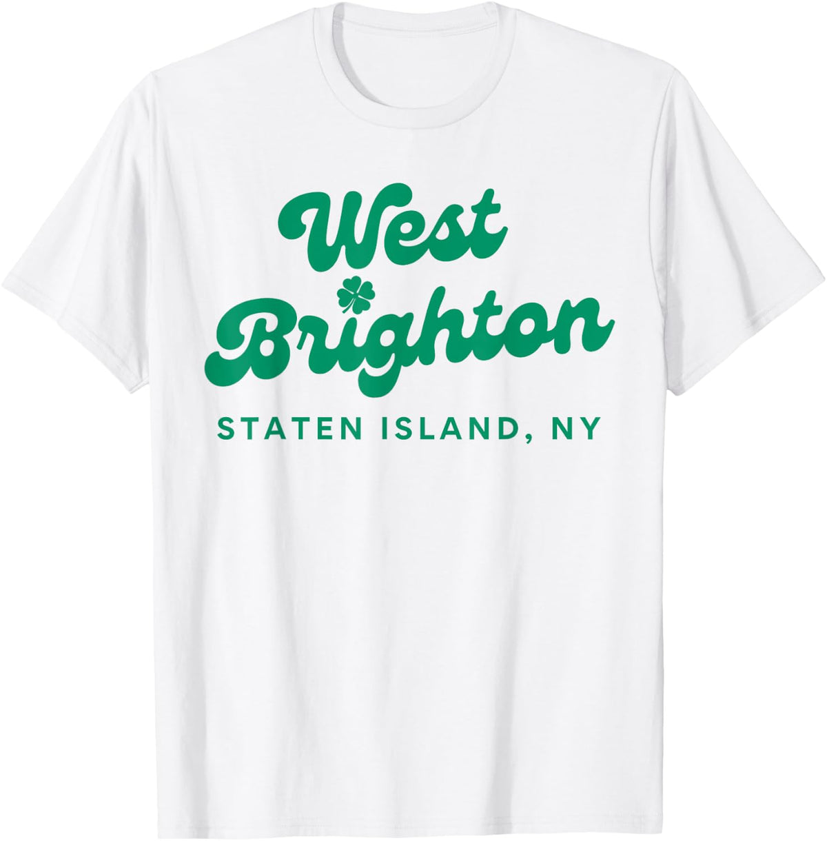 West Brighton Staten Island St Patrick's Day Parade T-Shirt - White