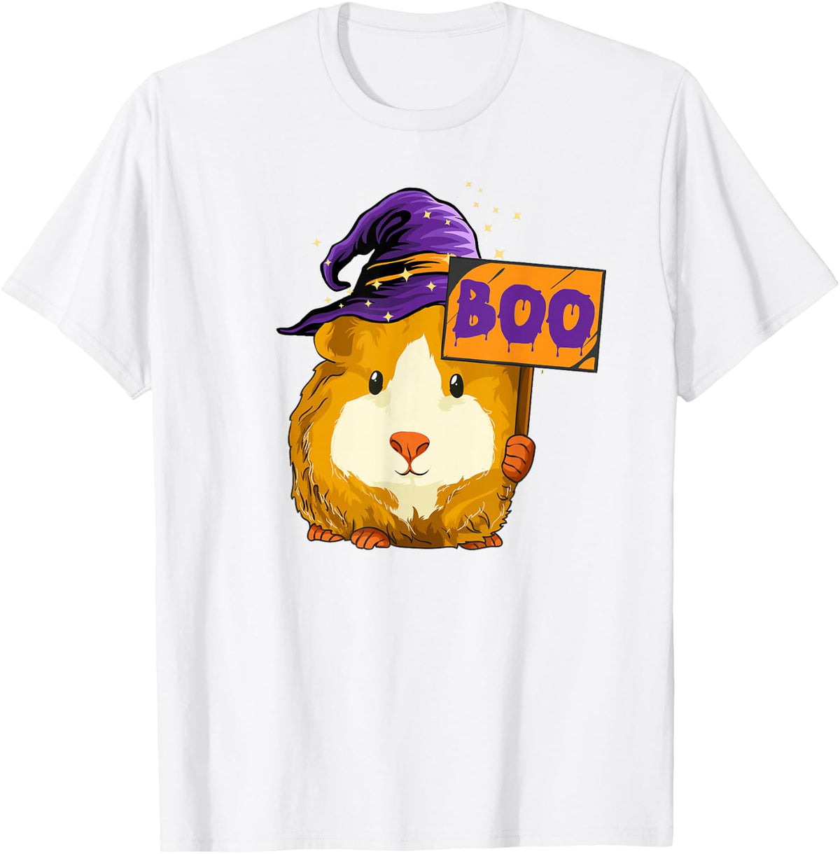 Boo Guinea Pig Halloween T-Shirt - White