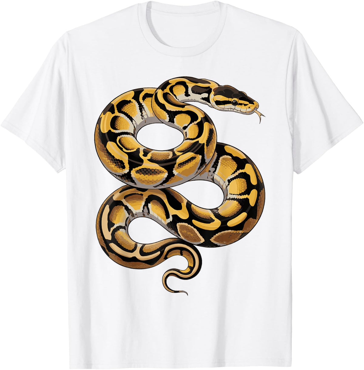 Ball Python Snake Banana Herpetology Snake Lover T-Shirt - White