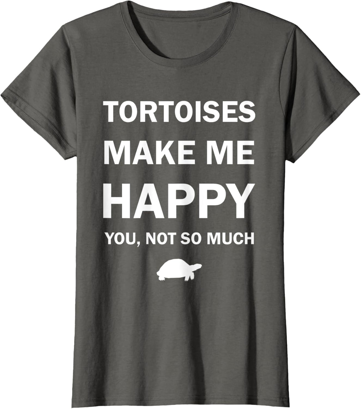 Funny Pet Tortoise Gift Idea for owners or lovers T-Shirt - Asphalt Grey