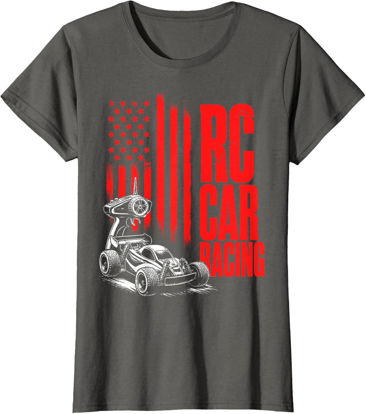 RC Car Racing Vintage RC Racer T-Shirt - Asphalt Grey