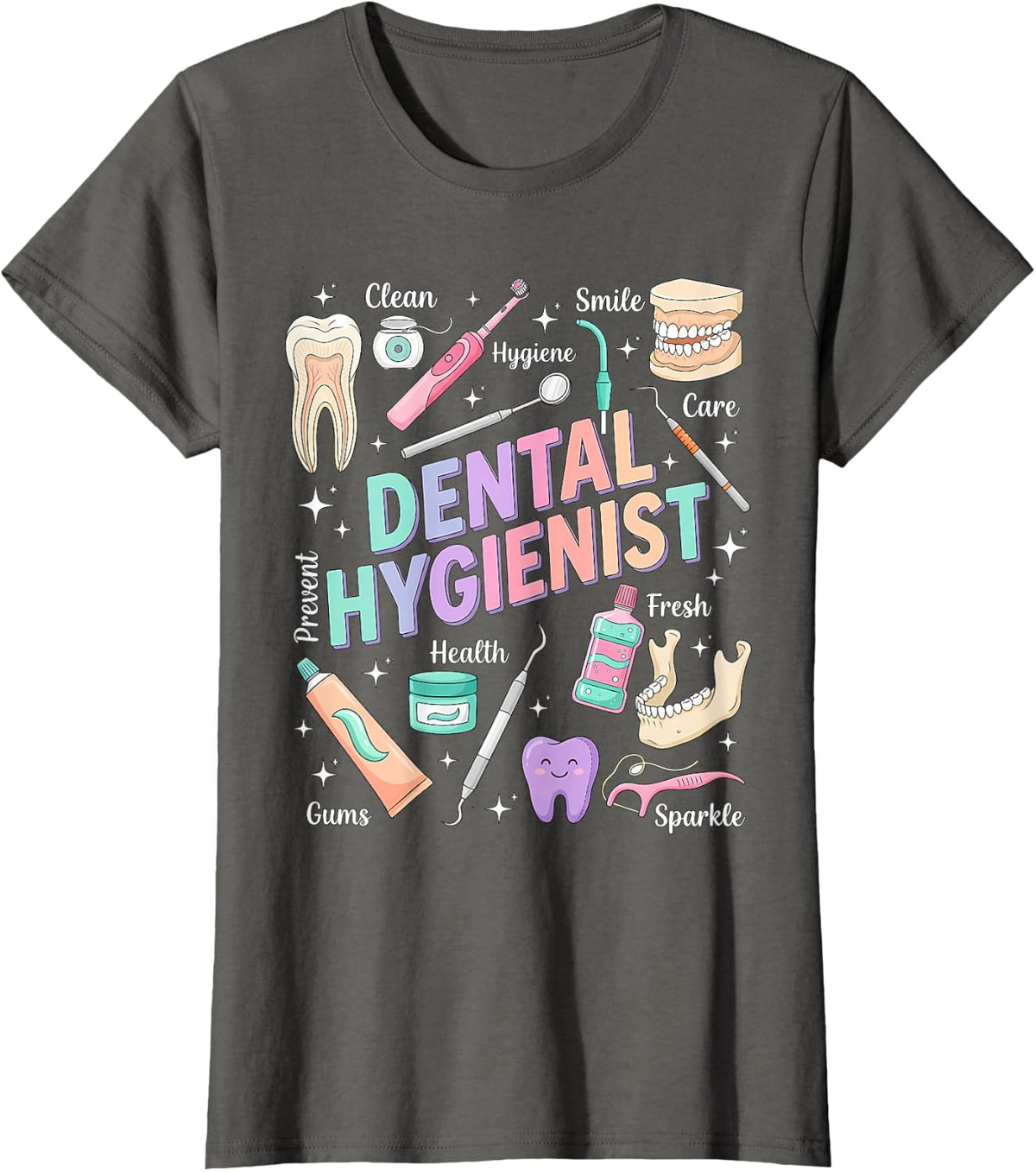 Dental Hygienist Oral Health - RDH Dental Dentist Assistant T-Shirt - Asphalt Grey