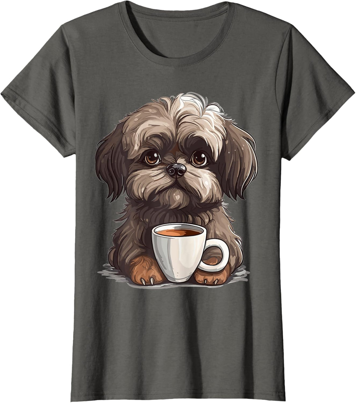Bolonka Zwetna Puppies Dog Bolonka Owner Dogs Mom Bolonka T-Shirt - Asphalt Grey