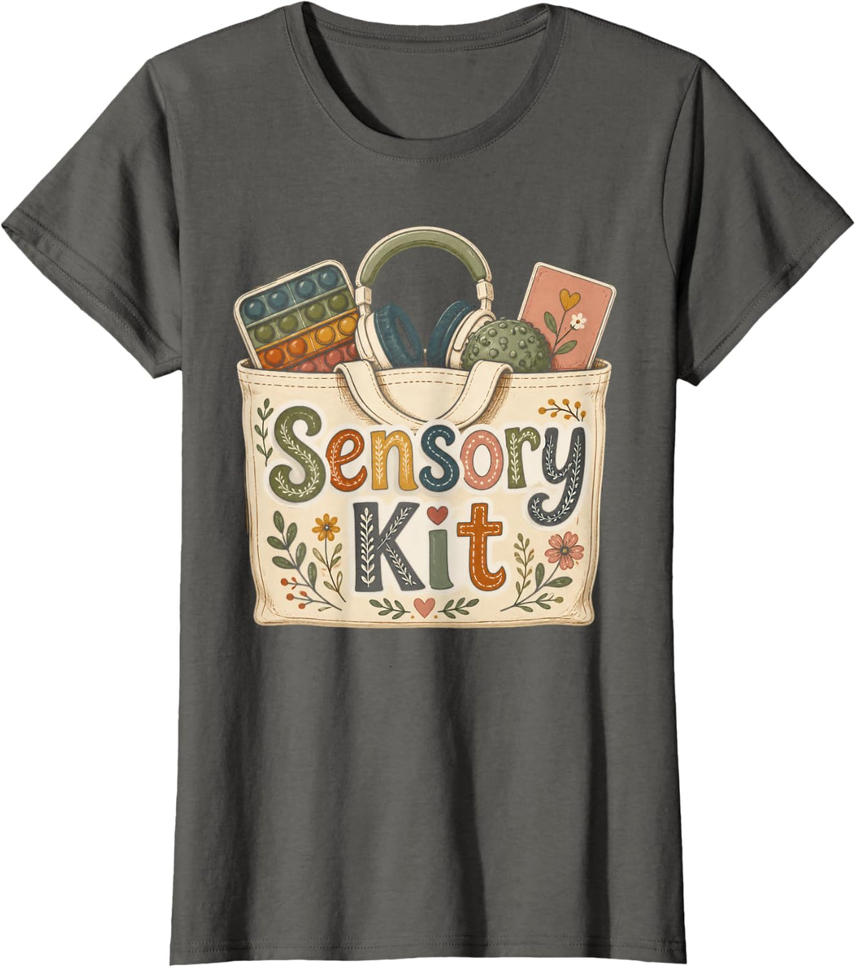 Sensory Kit Paraprofessional T-Shirt - Asphalt Grey