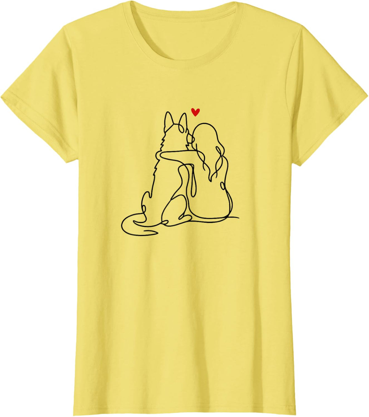 German Shepherd Women T-Shirt - Lemon Yellow